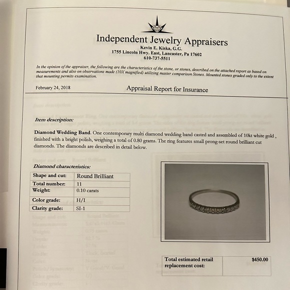 White Gold Wedding Ring Set - Picture 6 of 6